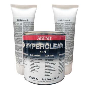 Akemi Hyperclear Hybrid Epoxy Adhesive Set A-B Quart
