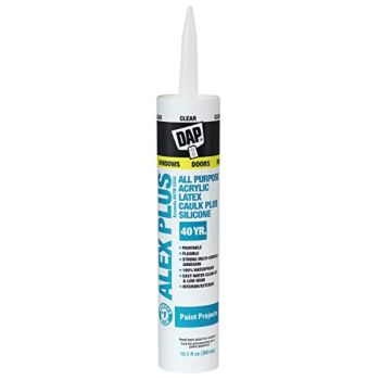 DAP Alex Plus 40 Year Clear Acrylic Latex All Purpose Caulk Clear 10.1 oz