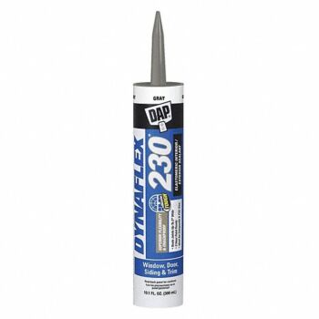 DAP Dynaflex 230 Gray Silicone Door Trim and Window Sealant 10.1 oz