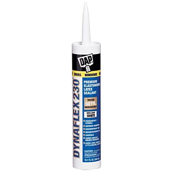 DAP Dynaflex 230 White Silicone Door Trim and Window Sealant 10.1 oz