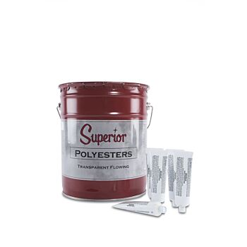 Superior Polyester Transparent Flowing 5 Gallon