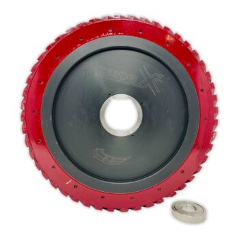 14" Thunder Milling Wheel Teflon Body Red