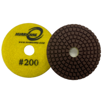 4" Hurricane Engineered Stone White 7 Step Polishing Pad #200