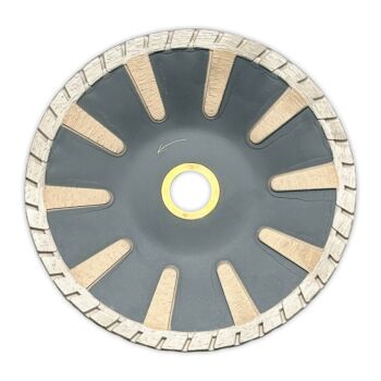 5" Shark Contour Granite Segmented Blade Black