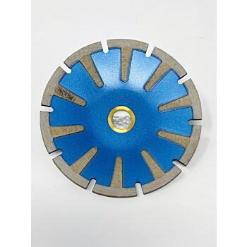 5" Shark Contour Granite Segmented Blade Blue