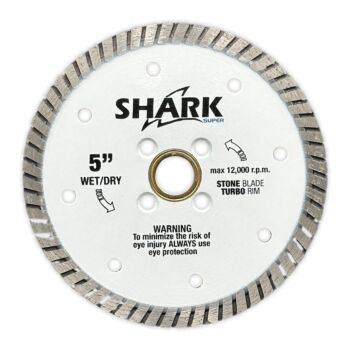 5" Shark Granite Turbo Blade White