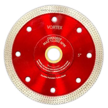 5" Vortex Thin Turbo Porcelain Blade Red