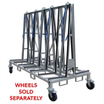 8' Weha Large Double Sided A Frame Transport Cart Load 96" X 43" X 68"
