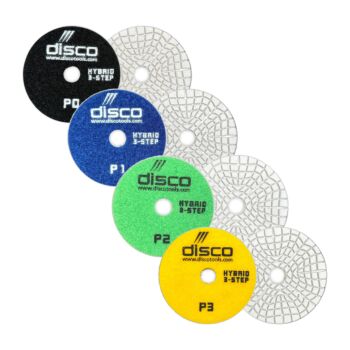4" Disco Premium 3 Step Polishing Pads