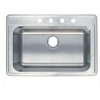 CSP Single Bowl Stainless Steel Sink SM220 Drop-In 20G