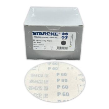 5" Starcke Sandpaper Velcro Back #60