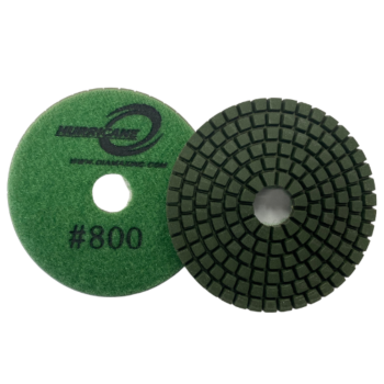 4" Hurricane Engineered Stone White 7 Step Polishing Pad #800