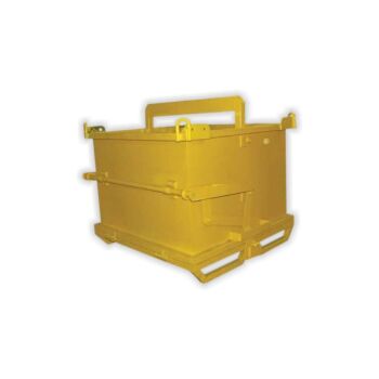 WEHA YELLOW WASTE CONTAINER 1 CUBIC YARD
