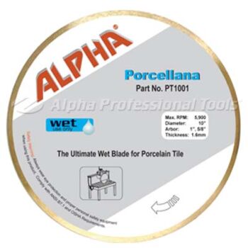 10" Alpha Porcellana Blade for Portable Rail Saw