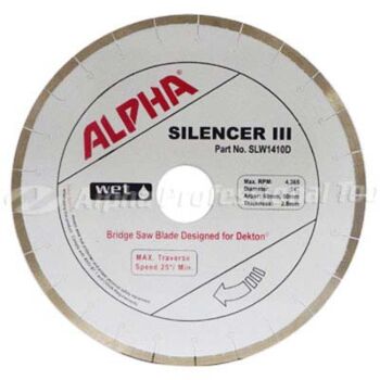 12" Alpha Silencer III Rail Saw Blade for Dekton/Sintered Slabs