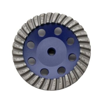6" Apexx Turbo Cup Wheel Coarse Blue