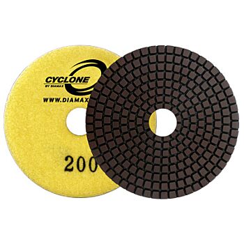 4" Cyclone Premium R Series Polishing Pad White Buff