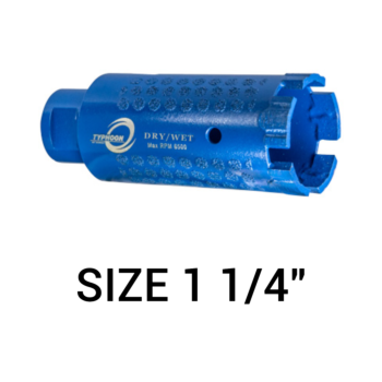 1-1/4" Typhoon Wet Core Bit