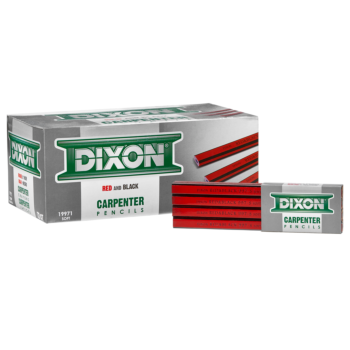 7" Dixon Red&Black Carpenter Pencils Soft
