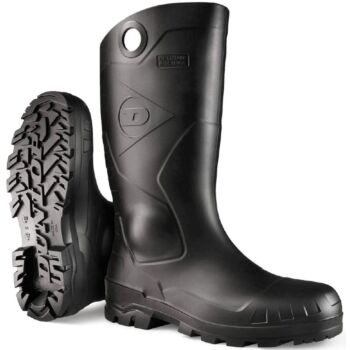 Dunlop @ Footwear Men S 16" Steel Toe Size 13 Black