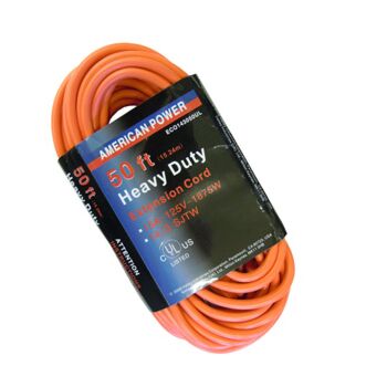American Power Orange Contractor Grade Extension Cord 14G 50ft