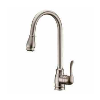 Single Handle Pull-Out Kitchen Faucet Brushed Nickle Finish