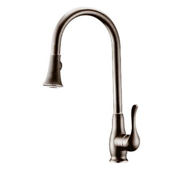Single Handle Pull-Out Kitchen Faucet Brushed Nickle Finish 90003