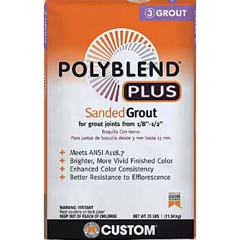 Polyblend Sanded Tile Grout 27Lbs Haystack