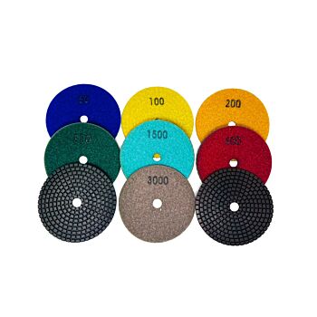 4" Royal Copper Wet Polishing Pad For Granite