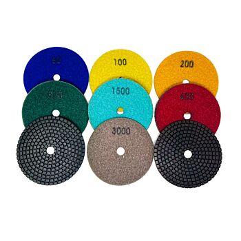 5" Royal Copper Wet Polishing Pad For Granite And Concrete