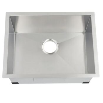 20''x19'' Rectangle Stainless Steel SIngle Bowl Square Corners Sink