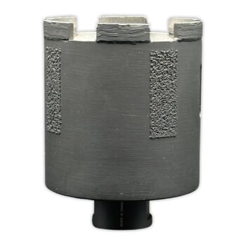 4" Shark Super Core Bit Laser Side Segmented Black