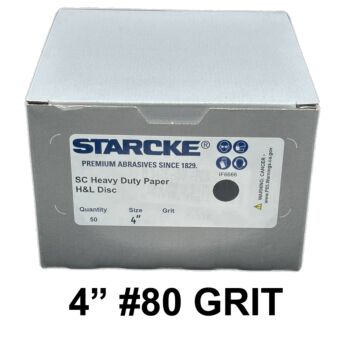 4" Starcke Velcro Sandpaper #80
