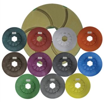 6" Tenax Magnetic System W Automated Edge Polishing Wheel #1500