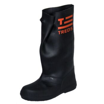 17" Treds High Rubber Overboots Black