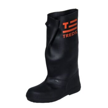 17" Treds High Rubber Overboots Black Large (11-12)